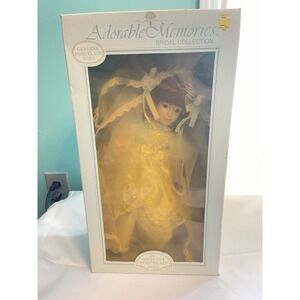 Adorable Memories Genuine Porcelain Doll Bridal Collection, Wedding Bride
